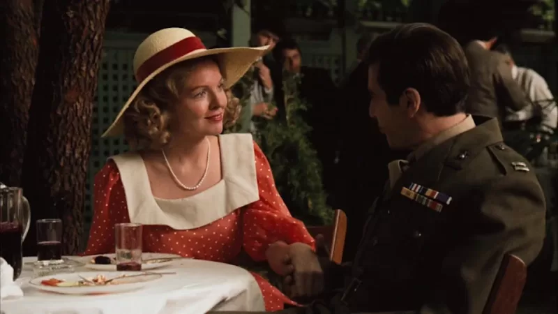 Diane Keaton y Al Pacino en El Padrino