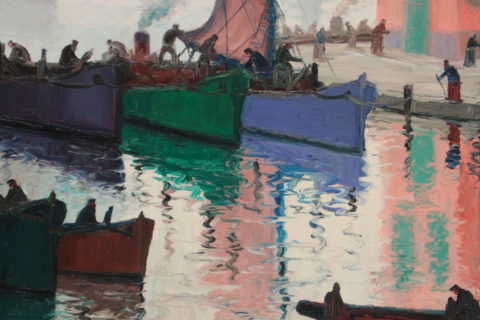 Cuadro: Reflejos. Imagen cedida por el Museo de Bellas Artes "Benito Quinquela Martín”